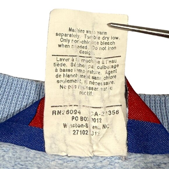 Champion Reverse Weave  Carolina Crewneck Sweatshirt Medium 90s Vintage Blue - Picture 8 of 15